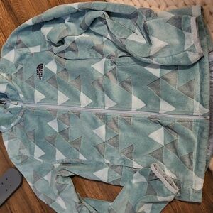 Northface fleece womens small green unique fleece